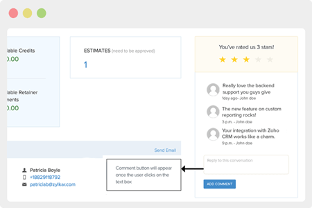  Ask for feedback with the new customer review functionality. 