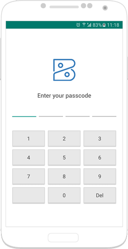 Accounting Android App | Set Passcode - Zoho Books