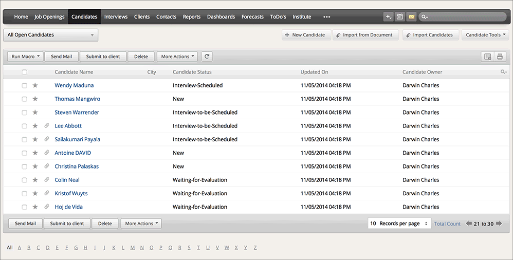 recruit界面 recruit界面