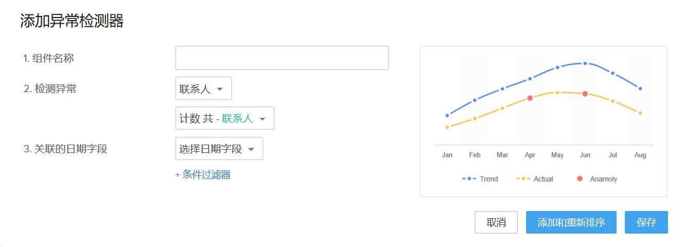 CRM系统添加异常检测器