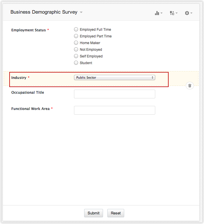 Zoho Creator Single select fields