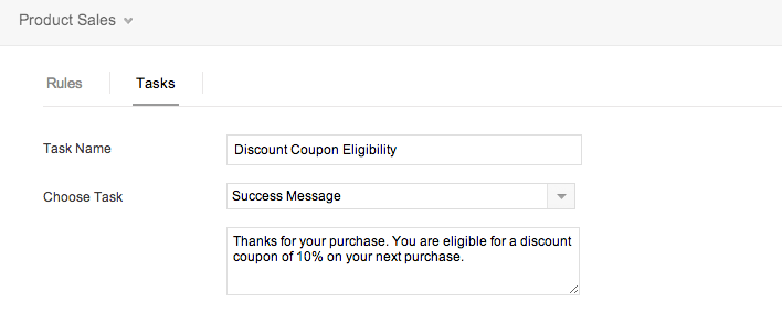 Task Success Message