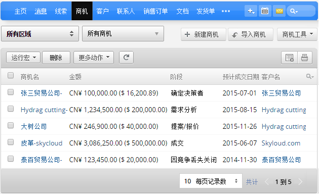 Zoho CRM商机跟进 Zoho CRM商机跟进