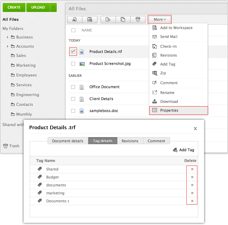 Add tag to documents