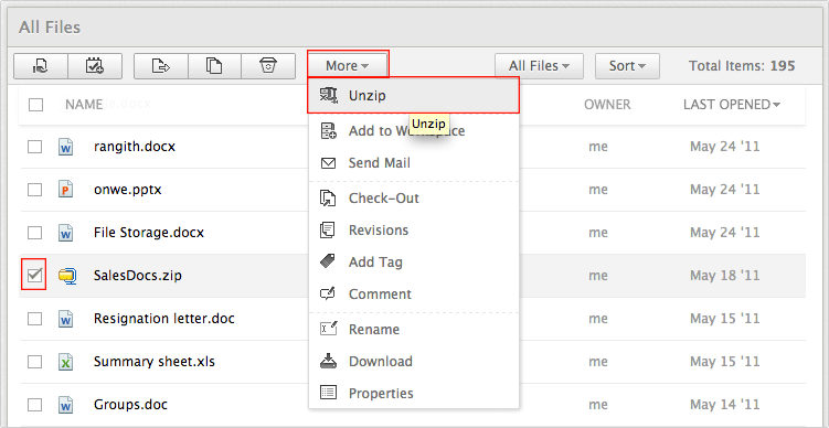 zohodocs uncompress online