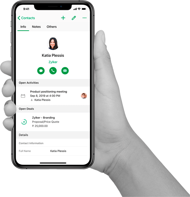 使用 Bigin 进行移动销售管理