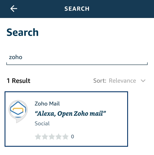 搜索 Zoho