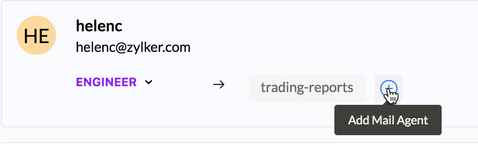 将邮件代理与用户关联