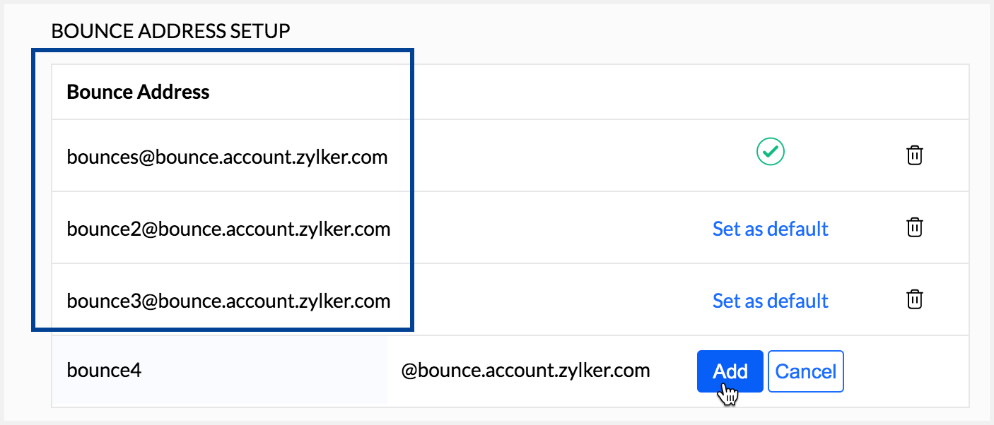 添加多个退回地址