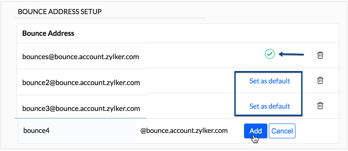 设置默认退回地址