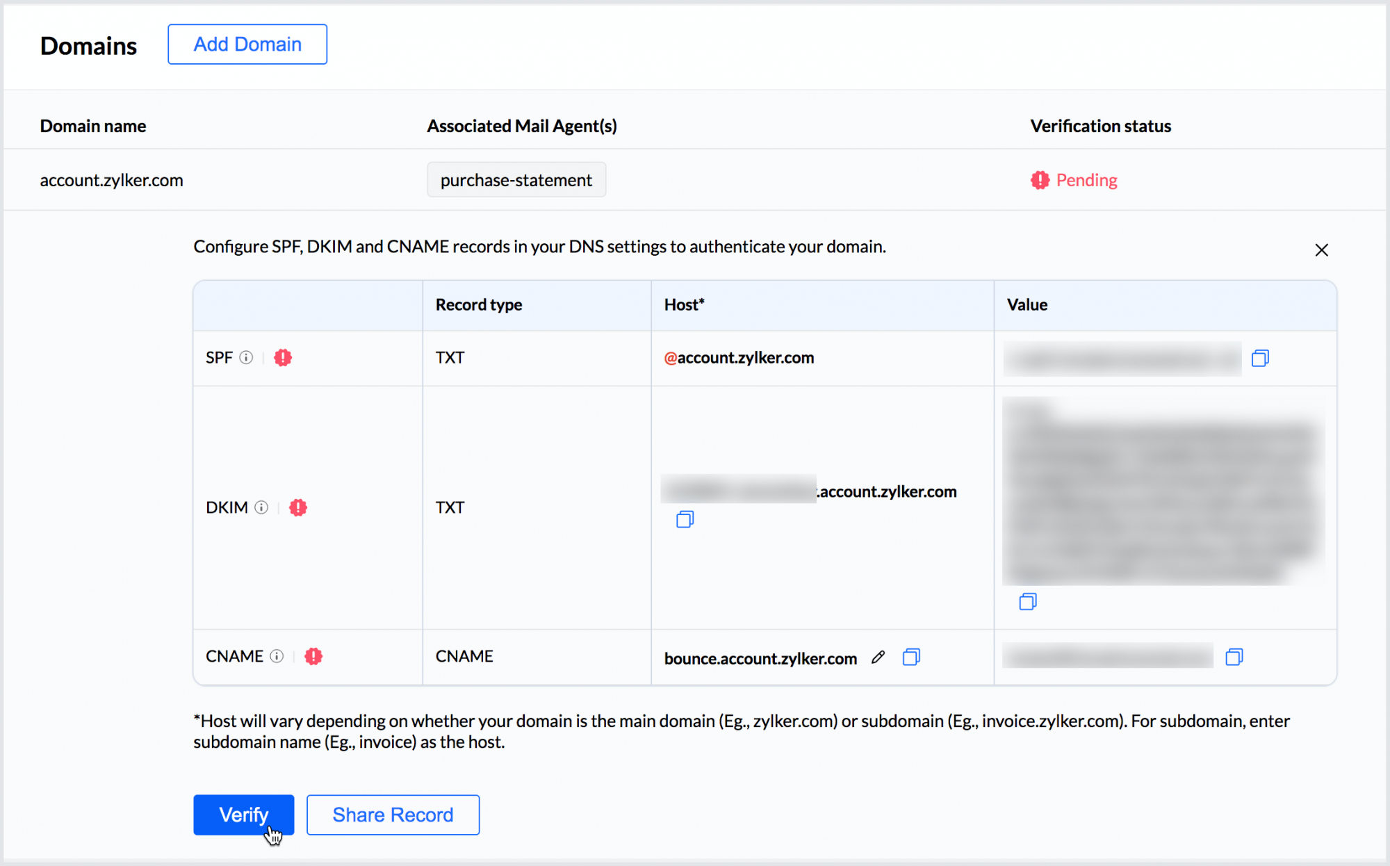 域的 SPF 和 DKIM 身份验证
