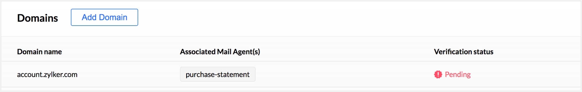 已成功添加新域