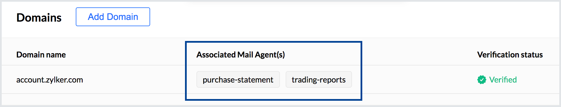 现在，您的域已与多个邮件代理关联